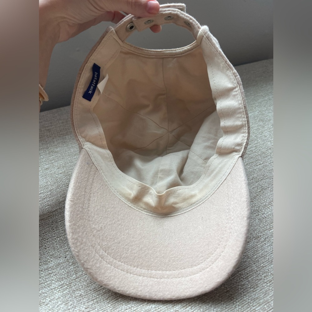 Lambswool Beige Hat Attack Baseball Cap - image 5